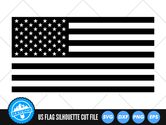 Download American Flag Silhouette SVG | USA Flag - Silhouette svg Collection
